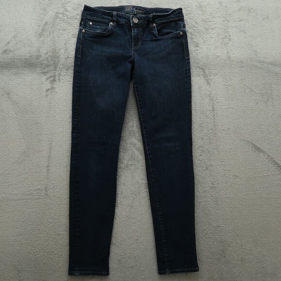 KUT from the Kloth Jeans Women's Size 4 Blue Low-Rise Skinny Denim 30" Inseam - Picture 1 of 16